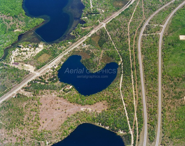 Horseshoe Lake in Crawford County, Michigan